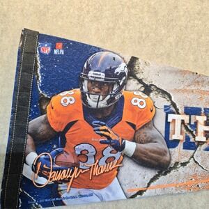 Denver Broncos Demaryius Thomas 88 WinCraft NFL Pennant Banner 12x27 Orange Navy